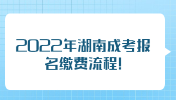 湖南成考報(bào)名
